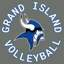 GI VIKINGS Volleyball  - Long Sleeve Heather Colorblock Contender  Tee Design
