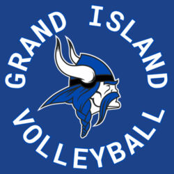 GI VIKINGS Volleyball  - PosiCharge ® Competitor  Sleeve Blocked Tee Design