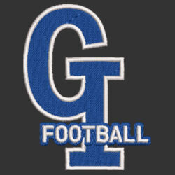 GI Interlocking Football w/Player Name on Sleeve - Endeavor 1/2 Zip Pullover Design