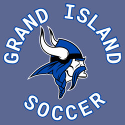 GI VIKINGS Soccer - Ladies PosiCharge ® Tri Blend Wicking Long Sleeve Hoodie Design