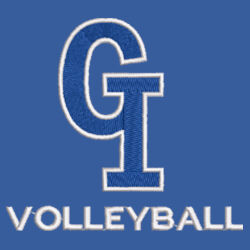 GI Interlocking Volleyball w/Player Name on Sleeve - Essential Fleece Pullover Hooded Sweatshirt Design