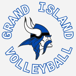 GI VIKINGS Volleyball w/Player Name - Essential Fleece Pullover Hooded Sweatshirt Design