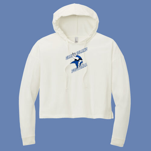 GI VIKINGS Football w/Player Name - Women's Perfect Tri ® Midi Long Sleeve Hoodie Thumbnail