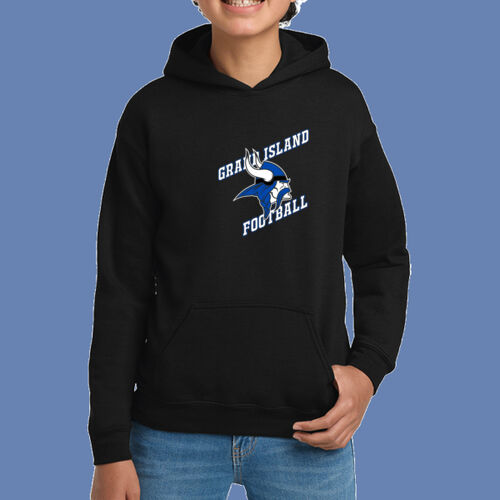 GI VIKINGS Football w/Player Name - Youth Heavy Blend Hooded Sweatshirt Thumbnail