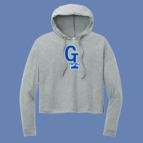 GI Interlocking Football w/Player Name - Women's Perfect Tri ® Midi Long Sleeve Hoodie Thumbnail