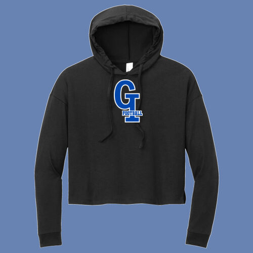 GI Interlocking Football w/Player Name - Women's Perfect Tri ® Midi Long Sleeve Hoodie Thumbnail