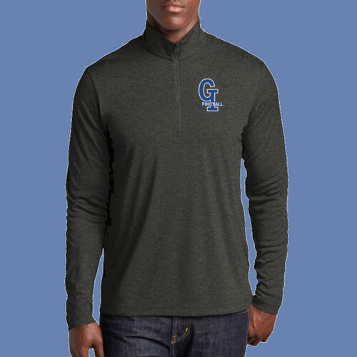 GI Interlocking Football w/Player Name on Sleeve - Endeavor 1/2 Zip Pullover Thumbnail