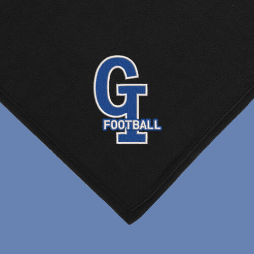 GI Interlocking Football - Fleece Blanket with Carrying Strap Thumbnail