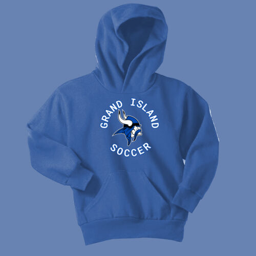 GI VIKINGS Soccer - Youth Core Fleece Pullover Hooded Sweatshirt Thumbnail