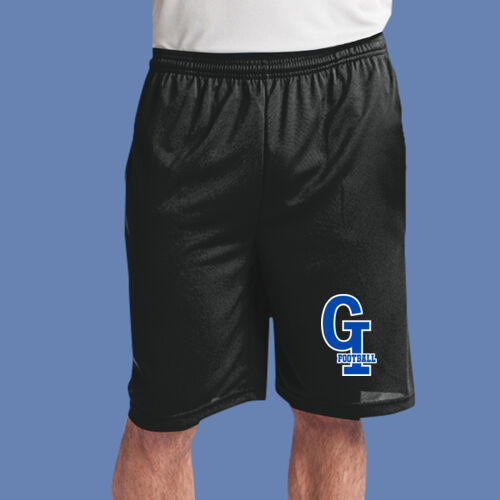 GI Interlocking Football - PosiCharge ® Tough Mesh Pocket Short Thumbnail