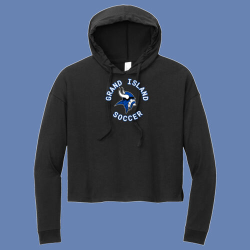 GI VIKINGS Soccer w/Player Name - Women's Perfect Tri ® Midi Long Sleeve Hoodie Thumbnail