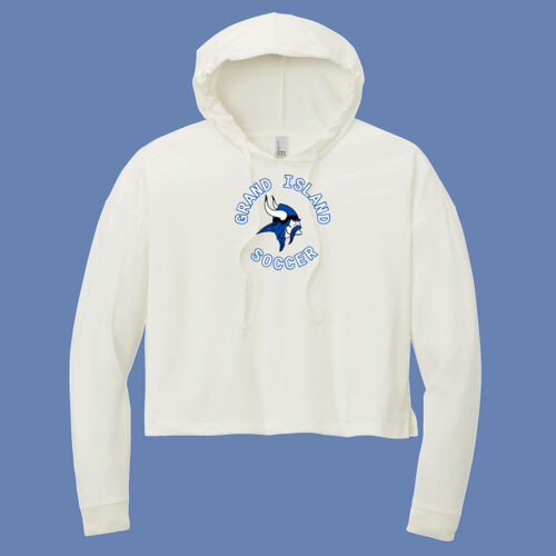 GI VIKINGS Soccer w/Player Name - Women's Perfect Tri ® Midi Long Sleeve Hoodie Thumbnail