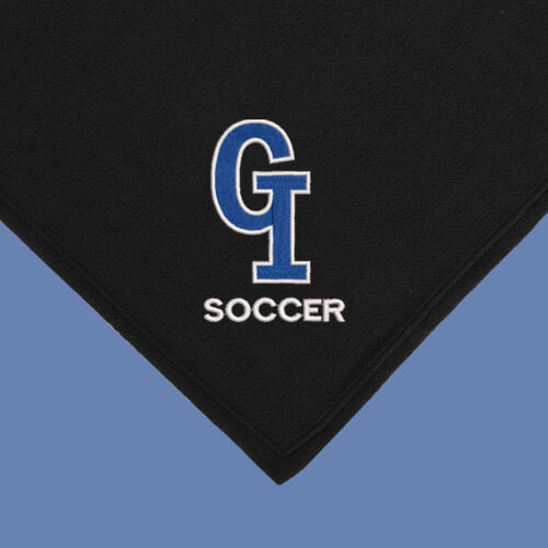 GI Interlocking Soccer - Fleece Blanket with Carrying Strap Thumbnail