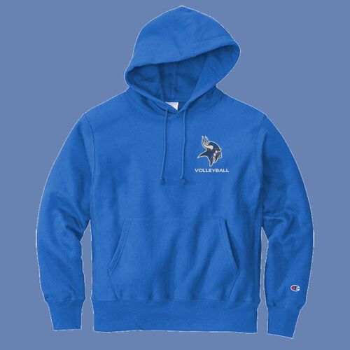 GI VIKINGS Volleyball w/Player Name on Sleeve - Reverse Weave ® Hooded Sweatshirt Thumbnail