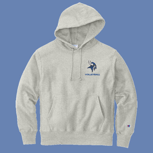 GI VIKINGS Volleyball w/Player Name on Sleeve - Reverse Weave ® Hooded Sweatshirt Thumbnail