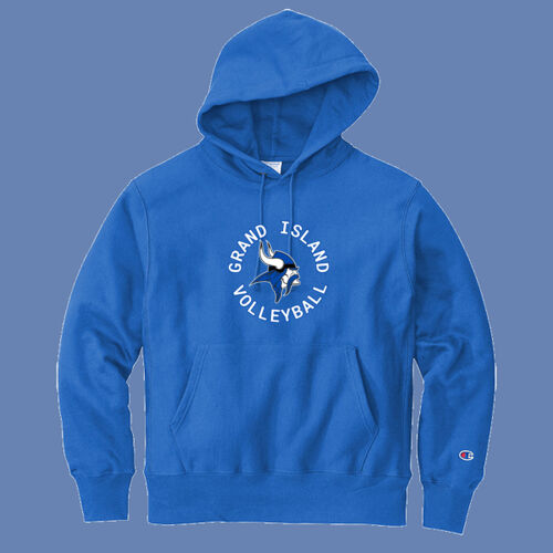 GI VIKINGS Volleyball w/Player Name - Reverse Weave ® Hooded Sweatshirt Thumbnail