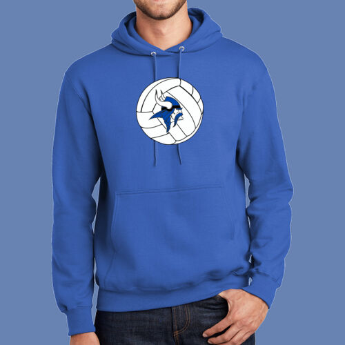 GI VIKINGS Volleyball w/Player Name - Essential Fleece Pullover Hooded Sweatshirt Thumbnail