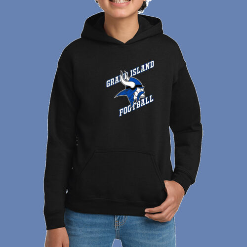 GI VIKINGS Football - Youth Heavy Blend Hooded Sweatshirt Thumbnail